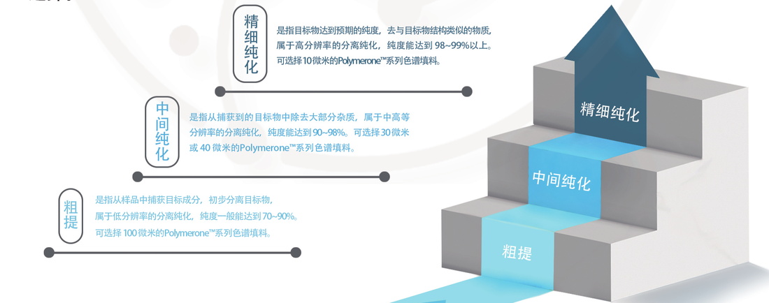Separation workflow: crude extraction, intermediate purification and fine purification